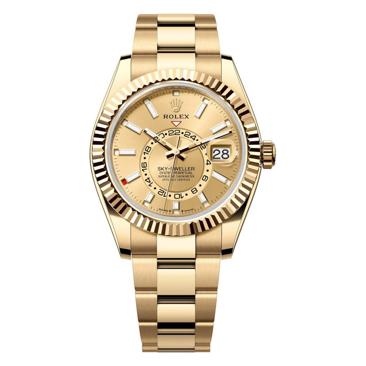 Rolex Sky-Dweller 336938 - 42mm Yellow Gold (Fluted) - Oyster