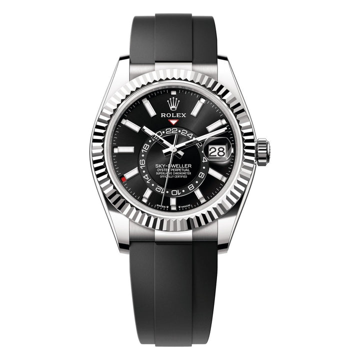 Rolex Sky-Dweller 336239 - 42mm White Gold (Fluted) - Oysterflex