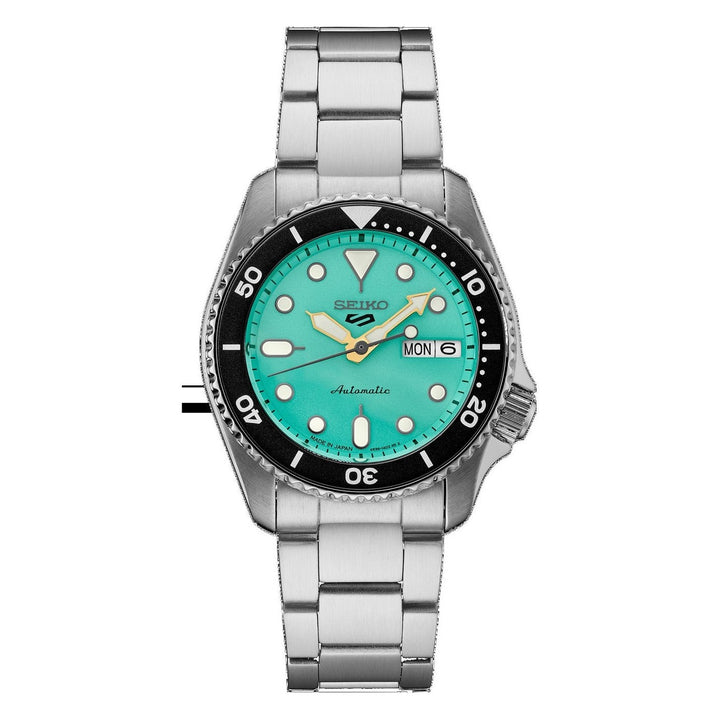 5 Sports SKX Series Mid-Size Teal Dial / Stainless Steel Bracelet Teal Dial