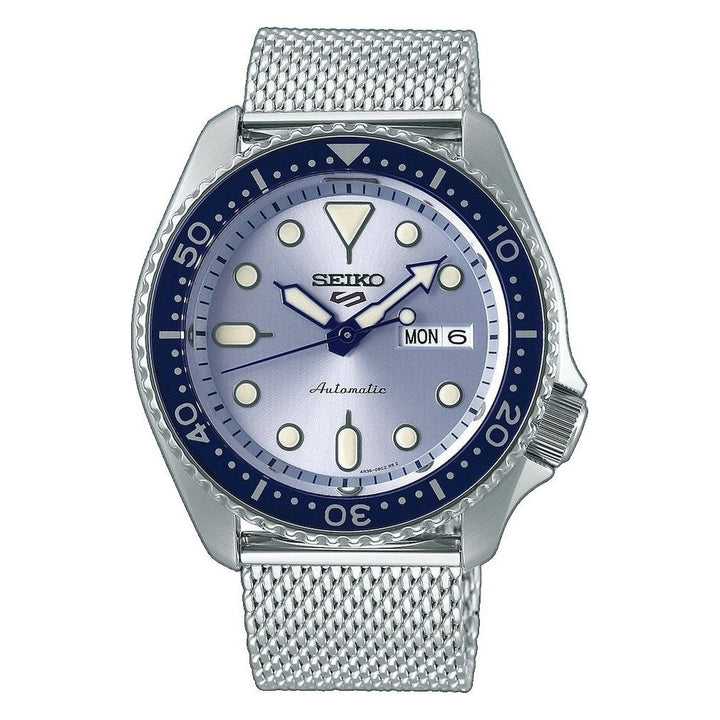 5 Sports SKX Series Blue Dial / Stainless Steel Mesh Bracelet Blue Dial
