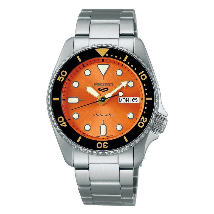5 Sports SKX Series Mid-Size Orange Dial / Stainless Steel Bracelet Orange Dial
