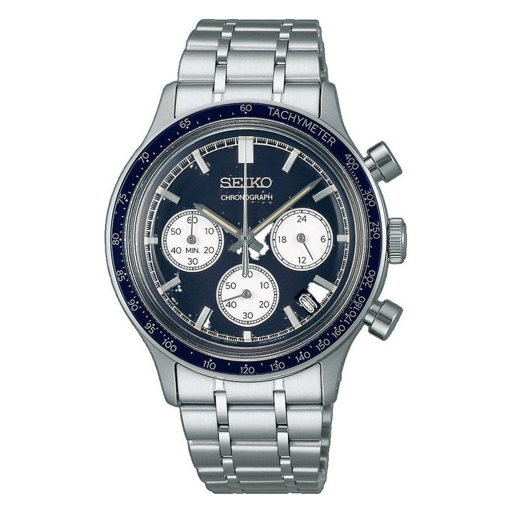Discover More Black Dial Stainless Steel Bracelet Chronograph 38.7mm Black Dial