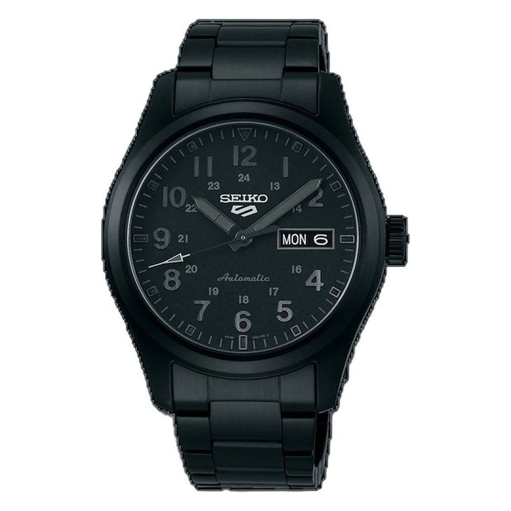 5 Sports Military Black Dial / Black Stainless Steel Black Dial