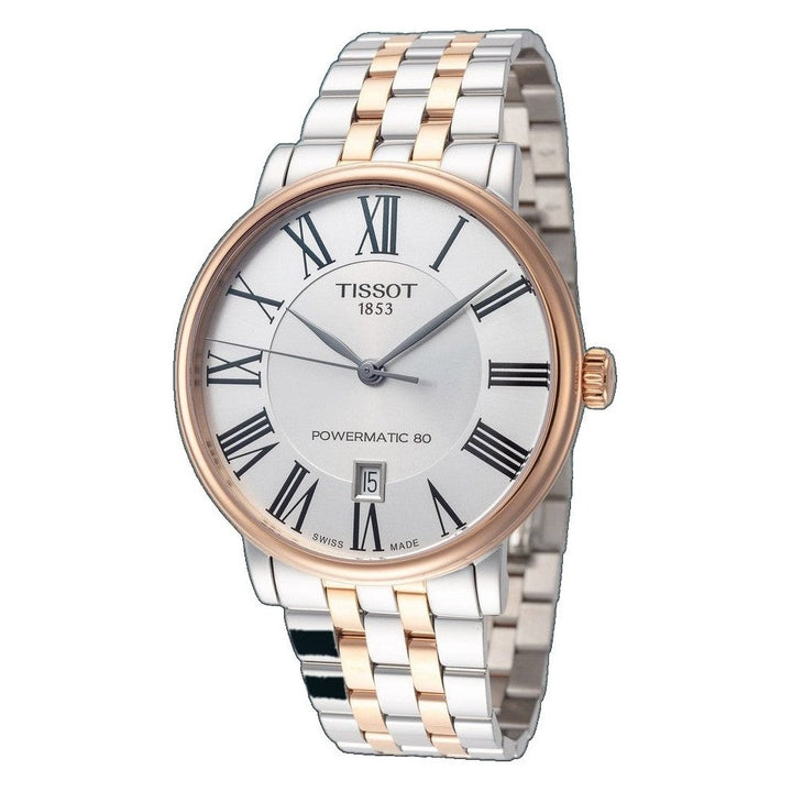 CARSON 40mm / Silver / Silver and Rose Gold | Silver Dial
