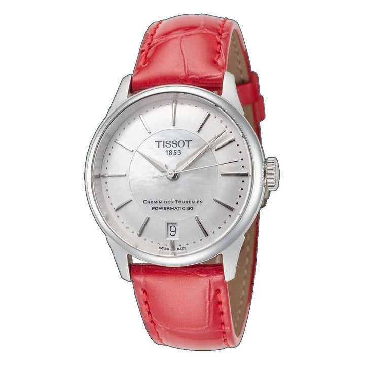 CHEMIN DES TOURELLES 34mm / Silver / Red | Silver Dial