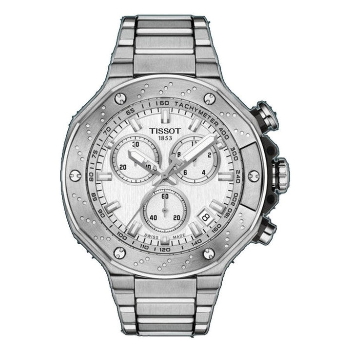 T-Race Chronograph Silver-tone Silver Dial
