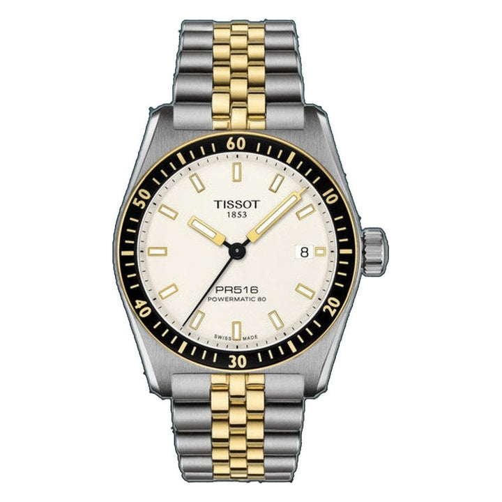 PR516 POWERMATIC 80 Silver-tone/ Yellow Gold White Dial