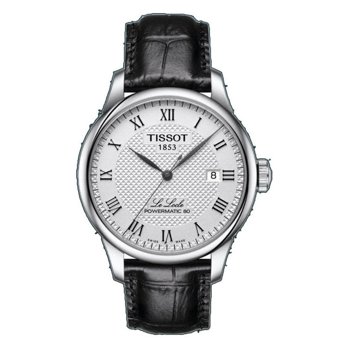 LE LOCLE POWERMATIC 80 Black / Leather Silver Dial