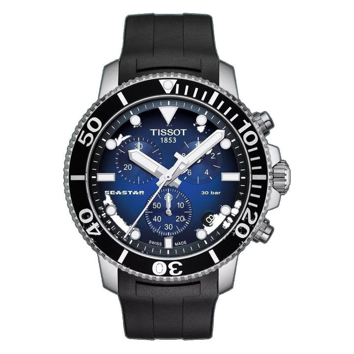 Seastar 1000 Chronograph Blue / Rubber | Blue Dial