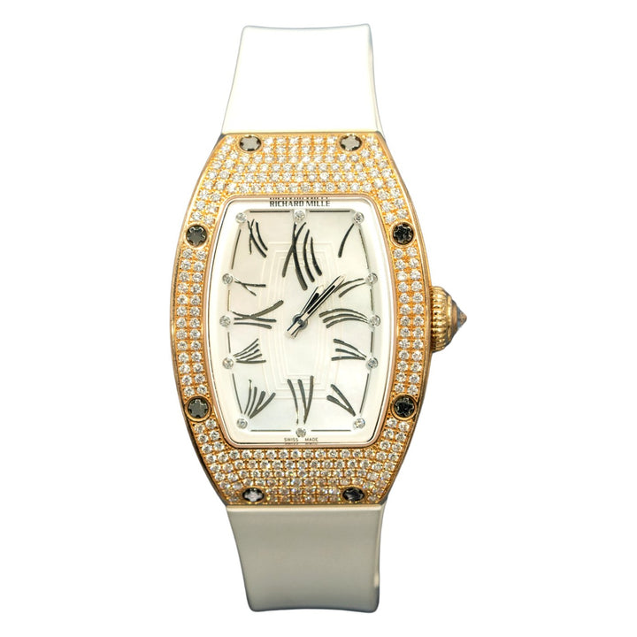 Richard Mille RM007 Rose Gold Factory Set Ladies “UAE Limited” (Watch + Paper + Gem Set Cert)