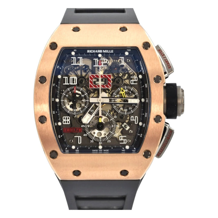 Richard Mille RM011 RG/TI Original Paper + 2025 Fresh RM Service
