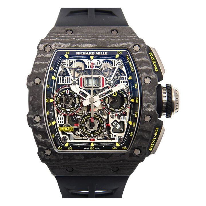 Richard Mille RM11-03 Black NTPT Flyback Chronograph 2020 Full Set Complete