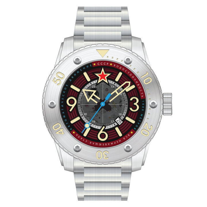Barrakuda Limited Edition Silver / Red Red Dial