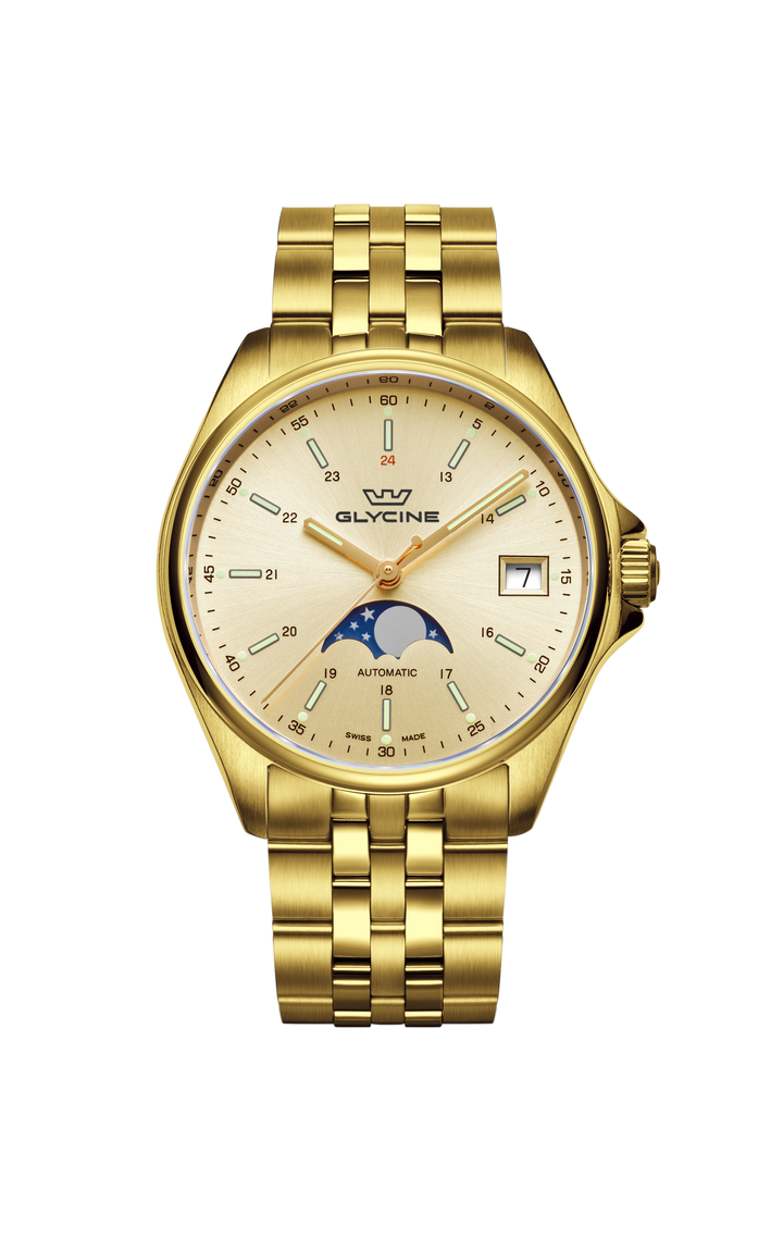 Combat Classic Moonphase 36 mm / Gold / Gold Gold Dial