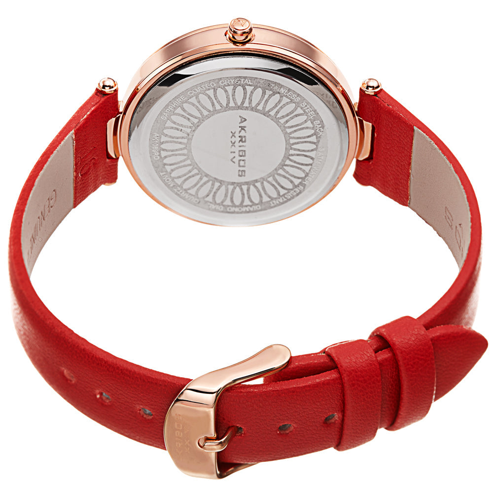 Casual Red/Leather | White Dial
