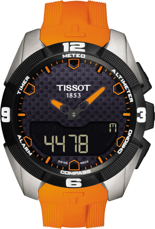 T-Touch Expert Solar Carbon / Orange 45mm | Carbon Dial
