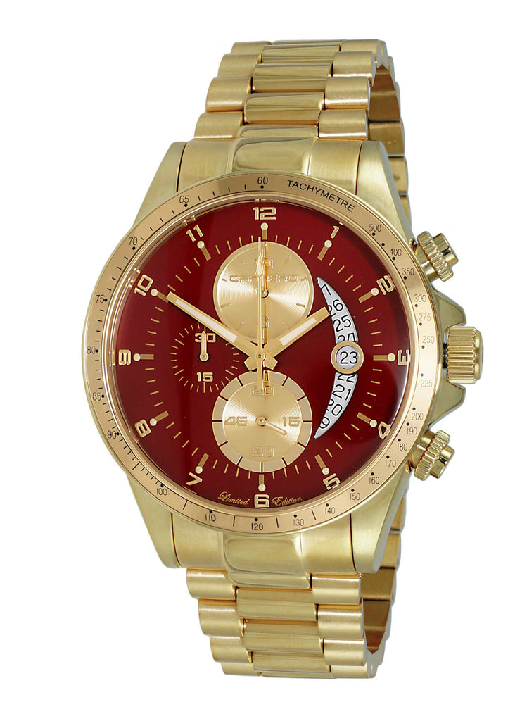 WINNER CIRCLE Red/Goldtone | Red Dial