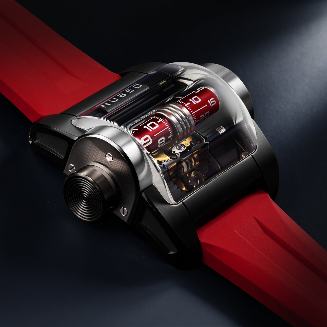 Continuum Automatic Black / Red Rubber Black Dial