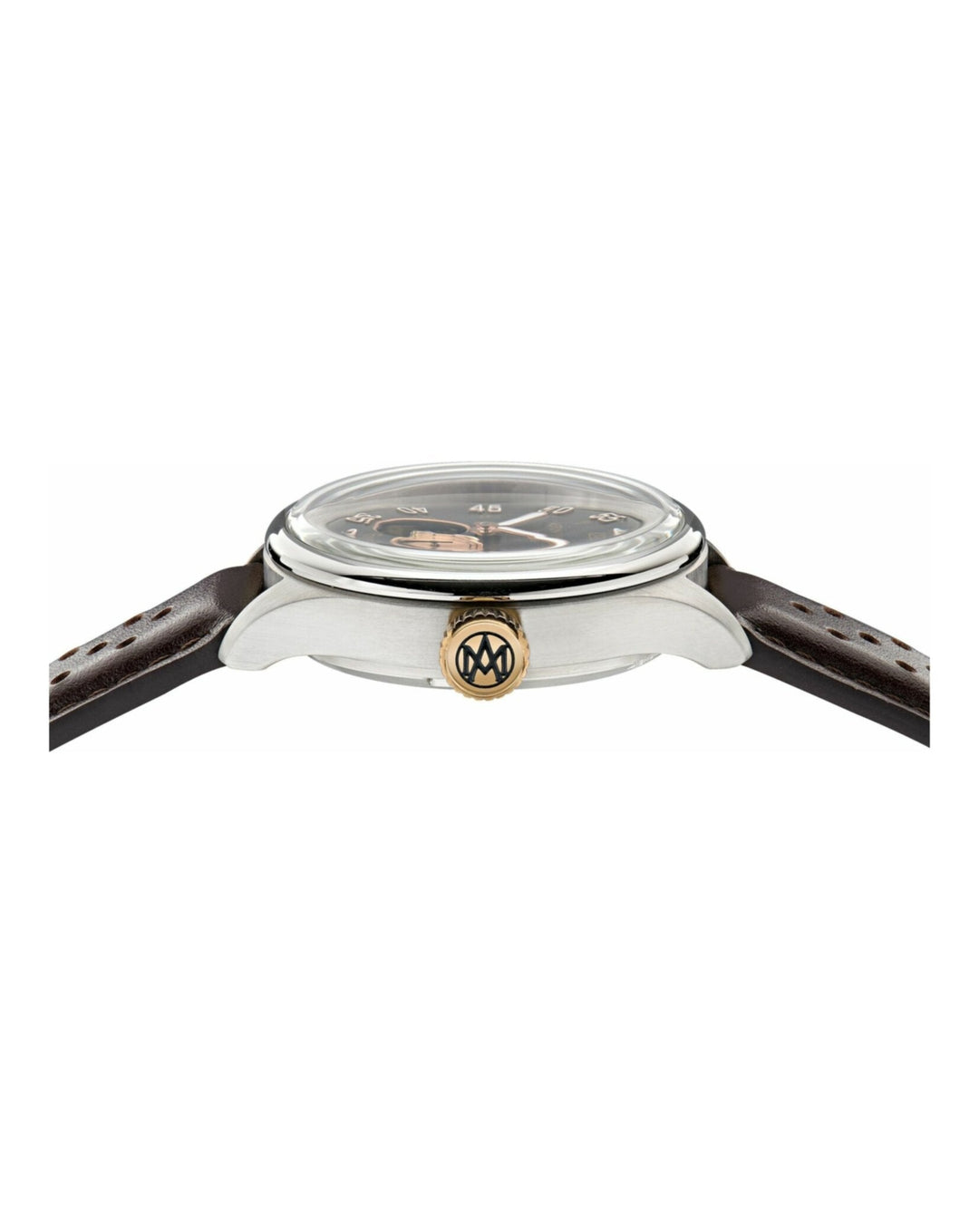 TS1 Automatic Stainless Steel/Partial Sekelton Automatic/Brown Leather Strap Bla