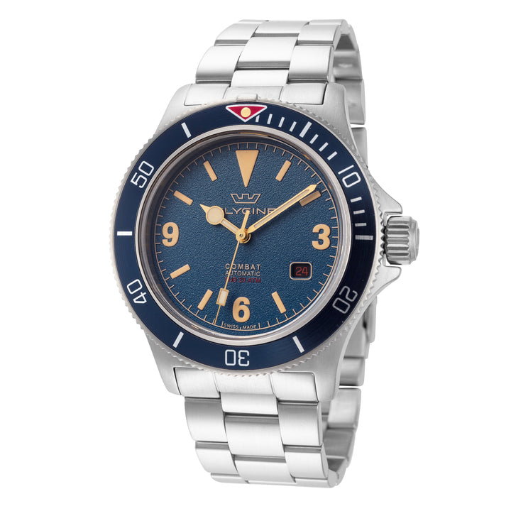 Combat Sub Vintage 42mm / Blue / Silver Blue Dial