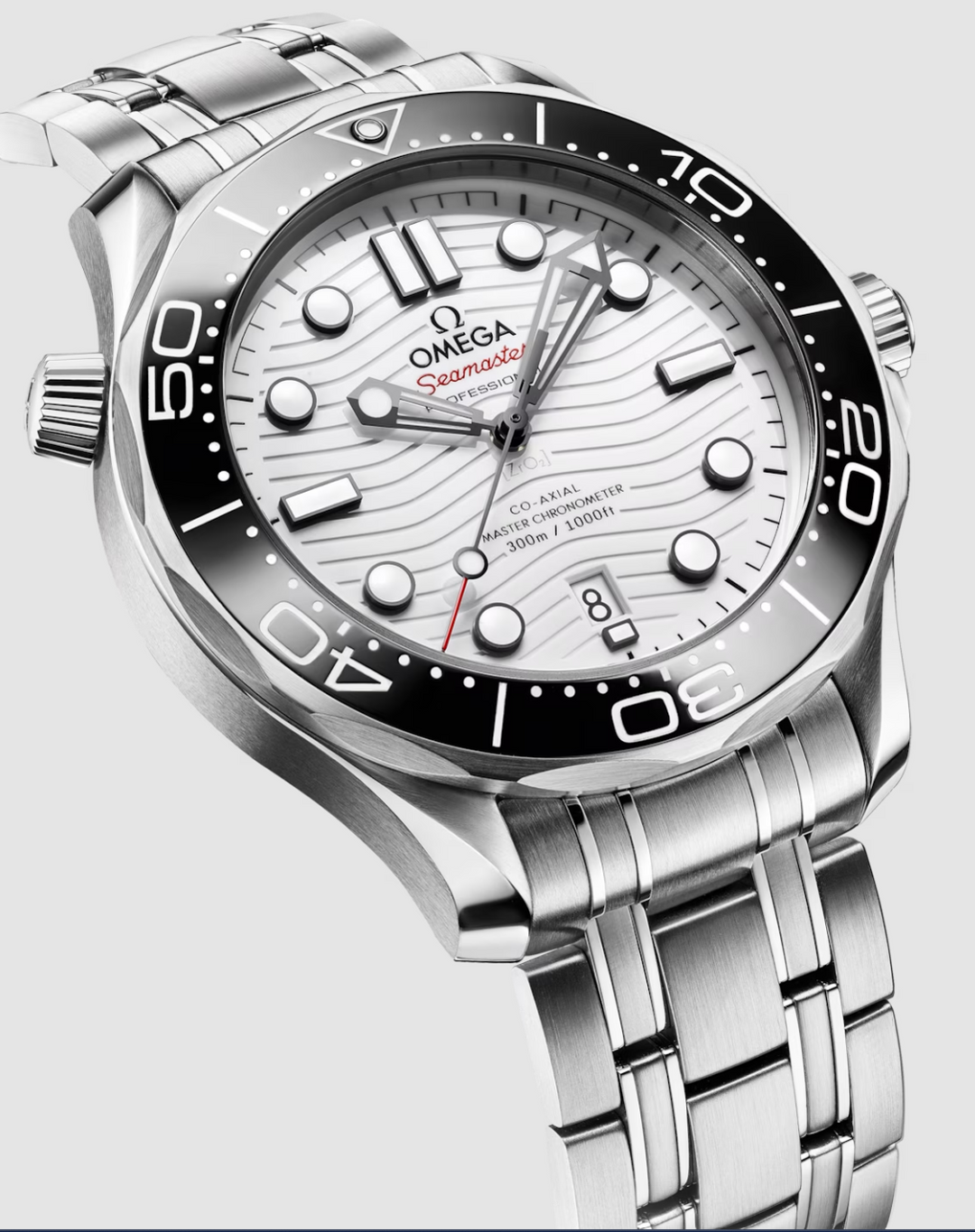 Seamaster Diver 300M Co‑Axial Steel on Steel / White dial White Dial