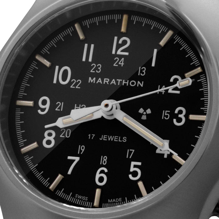 General Purpose SS/BKBK NYLON 10" (WW194003SS-0101) | Black Dial