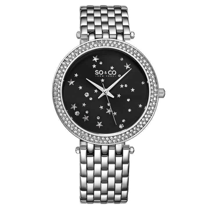 Chelsea-5576.1 Silver/Stainless Steel | Black Dial