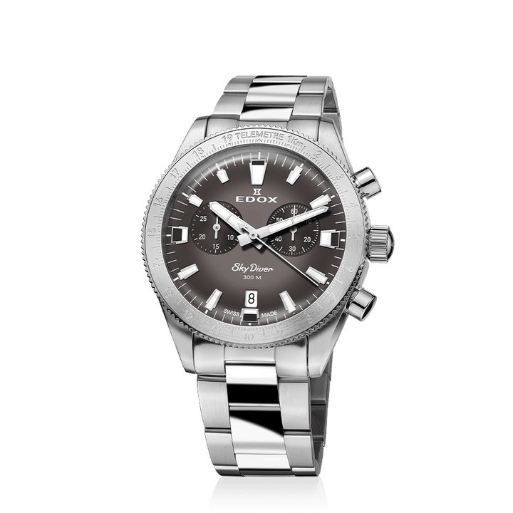 SkyDiver Grey / Stainless Steel Grey Dial