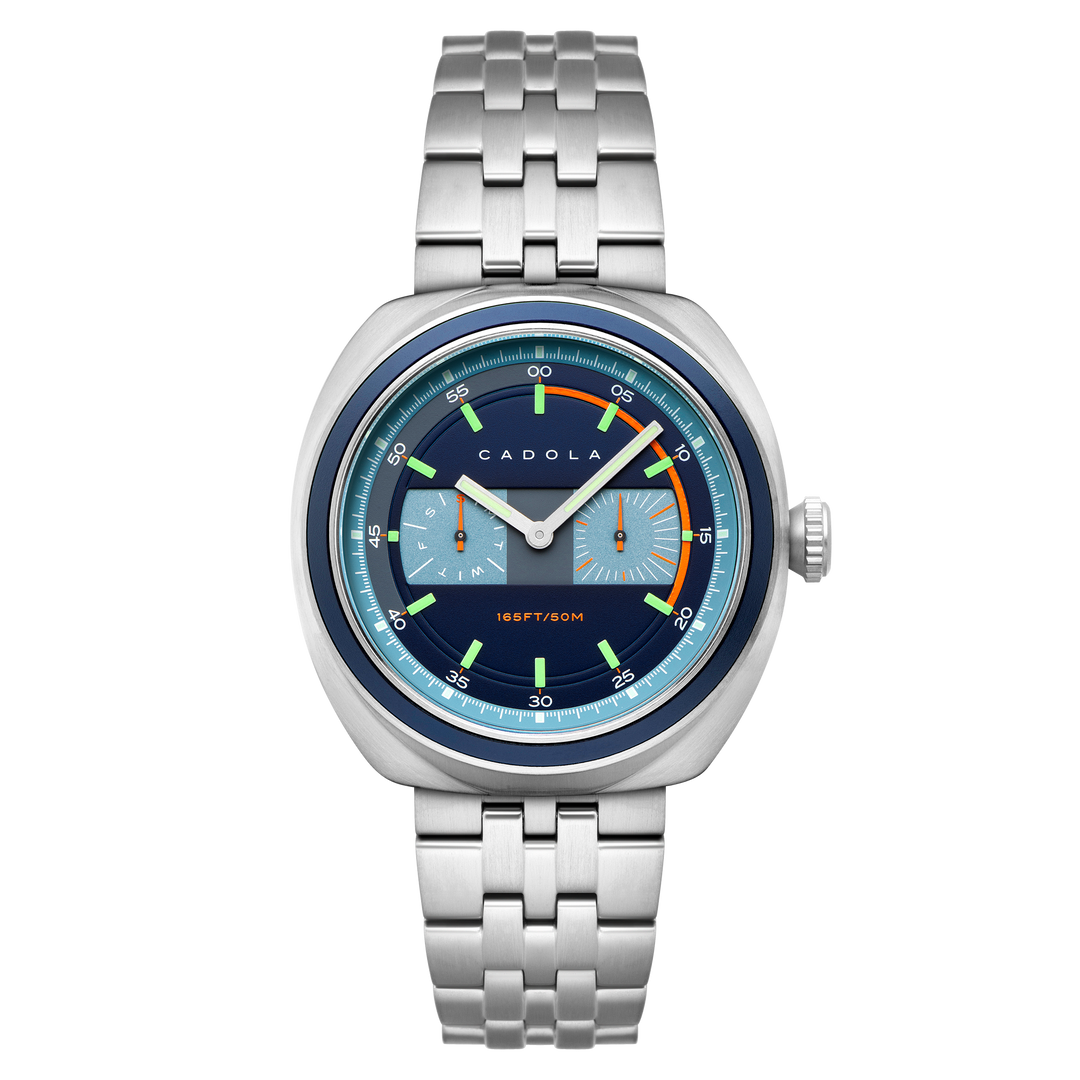 Giulia Calendar Blue /Stainless Steel | Blue Dial