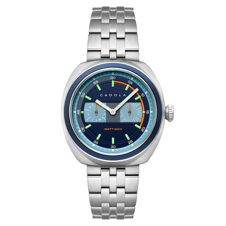 Giulia Calendar Blue /Stainless Steel | Blue Dial
