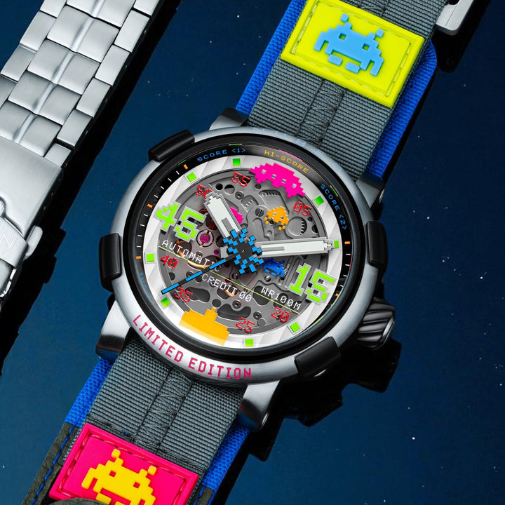 Orion Automatic Space Invaders Limited Edition Silver / Stainless Steel | Silver