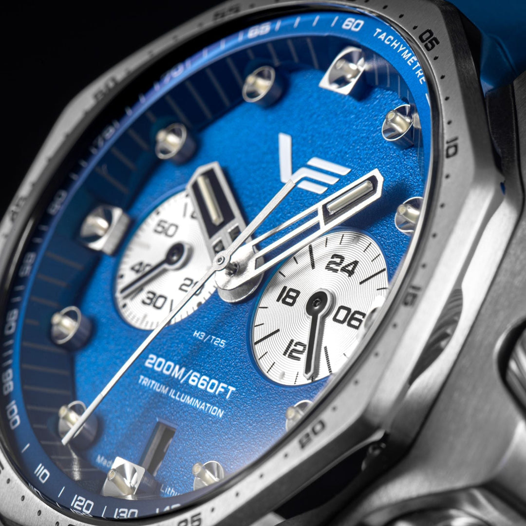 ATOMIC AGE ANDREI SAKHAROV Blue/Leather Blue Dial