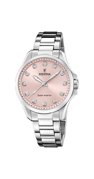 Solar Energy Pink / Stainless Steel | Pink Dial
