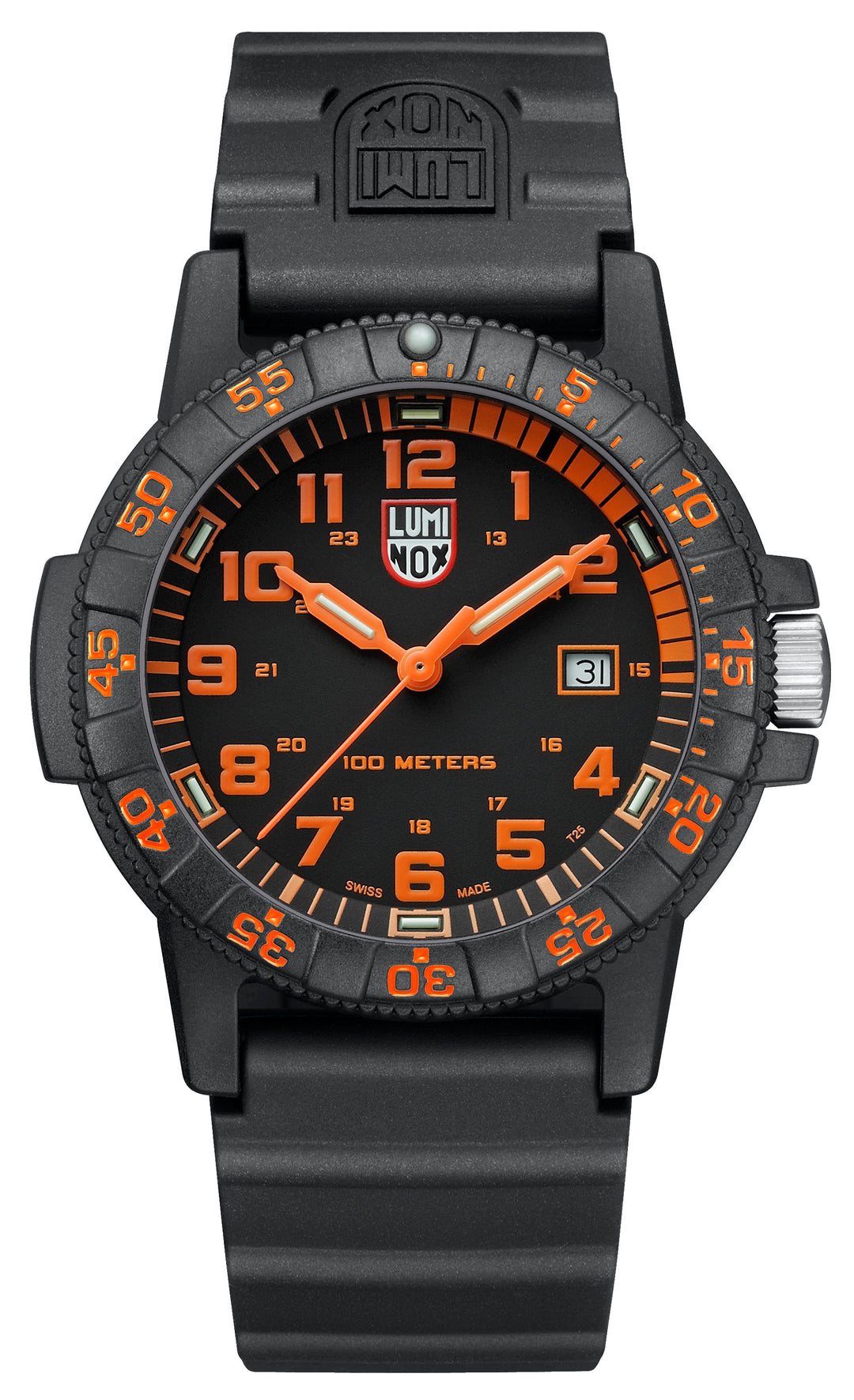 Sea Turtle Giant 44mm / Black and Orange / Black | Black and Orange Dial