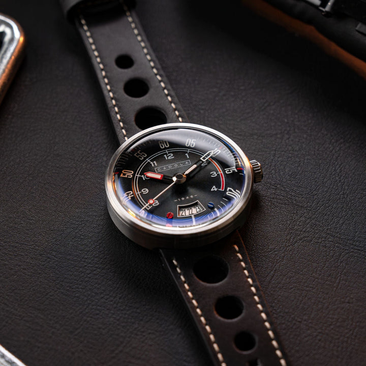 RPM Automatic Black / Leather | Black Dial