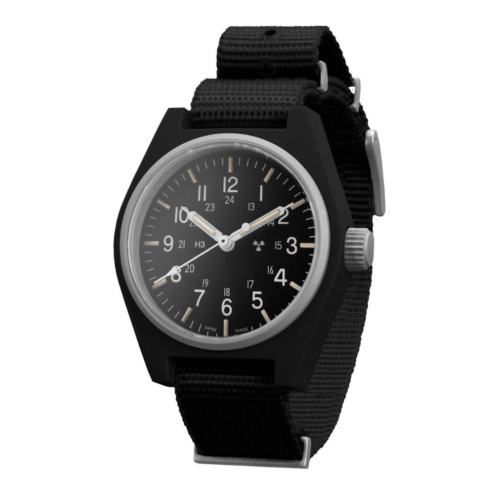 General Purpose Quartz with Date Black NGM/Def Std Matte Black Dial
