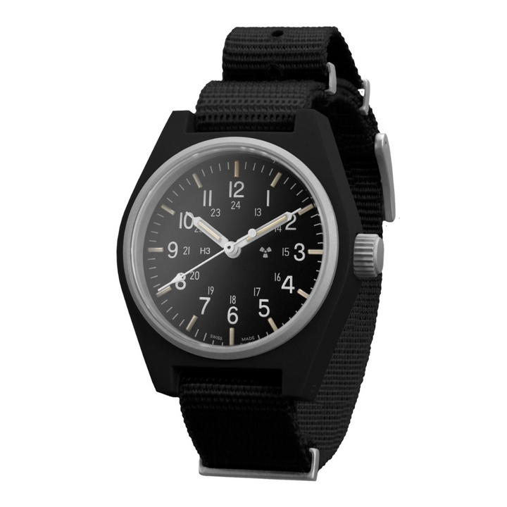 General Purpose Quartz with Date Black NGM/Def Std Matte Black Dial