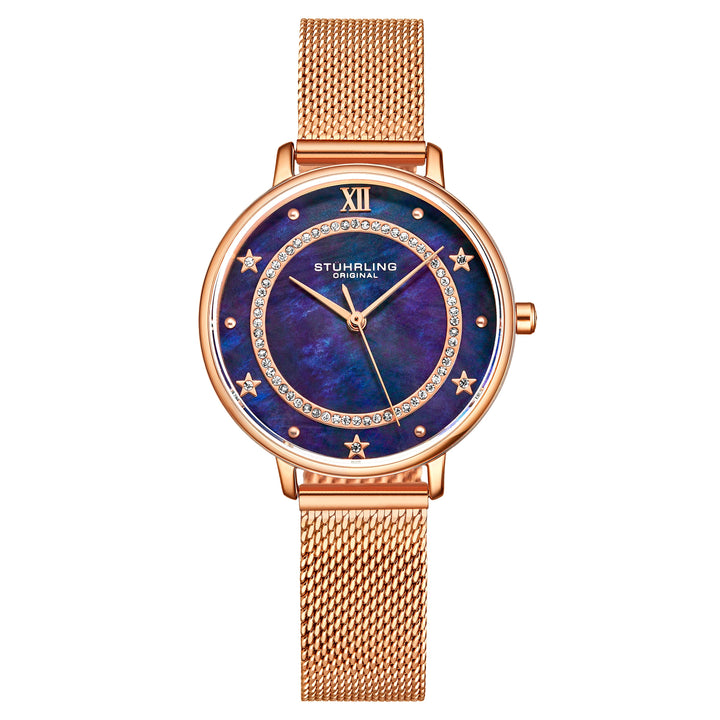 Charm Quartz Fashion Blue/Rose | Blue Dial