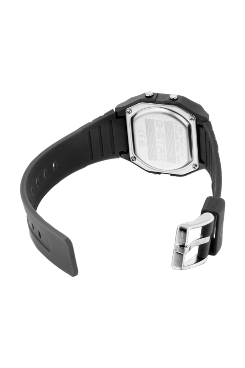 Gridline Digital Black Dial / Black Silicone Strap Black Dial