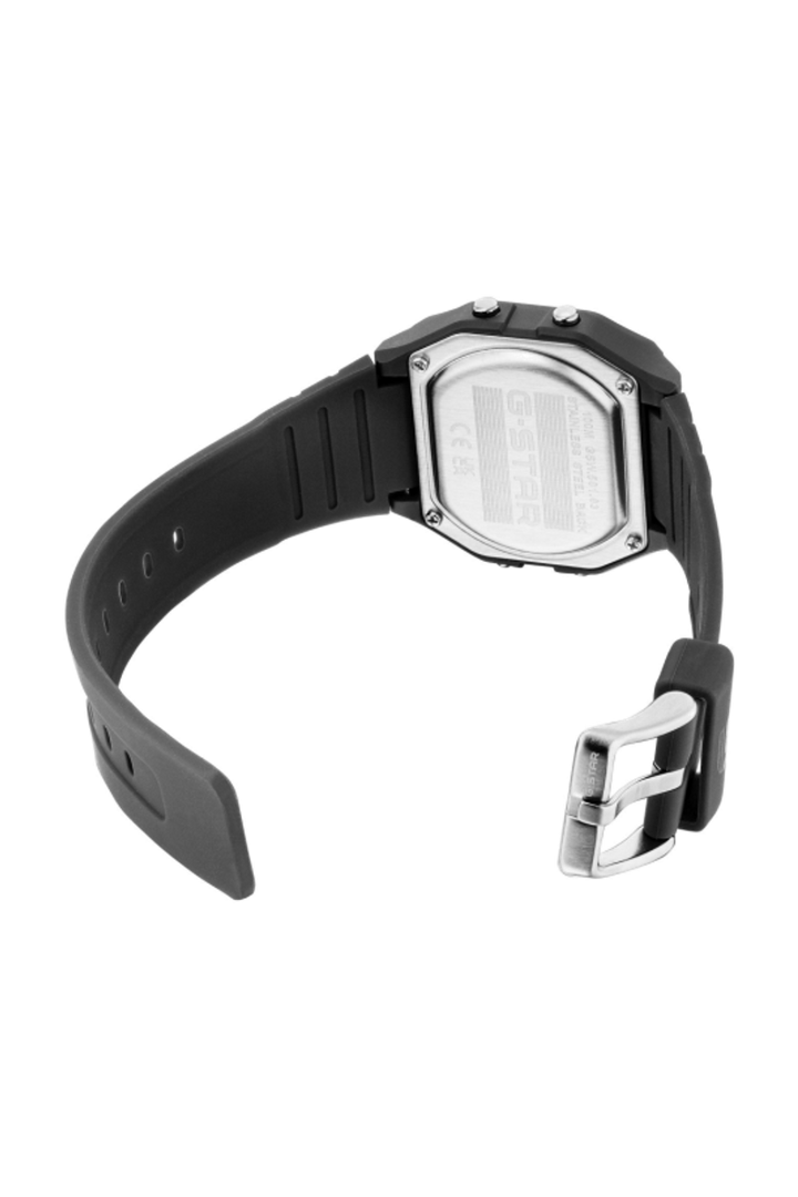 Gridline Digital Black Dial / Black Silicone Strap Black Dial