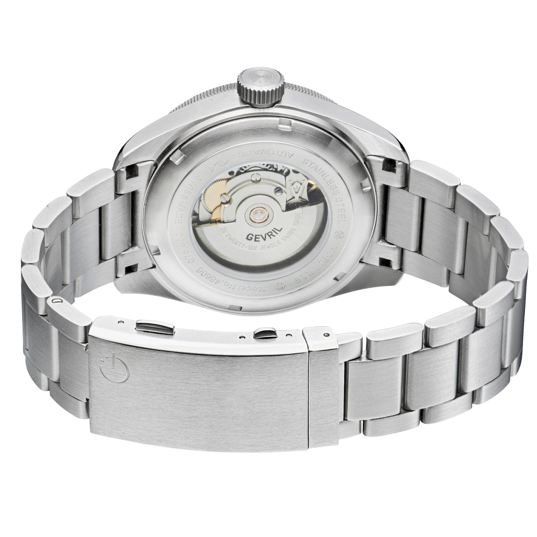 Yorkville Gevril Men's Yorkville Green Dial Sellita SW200 Swiss Automatic Unidir