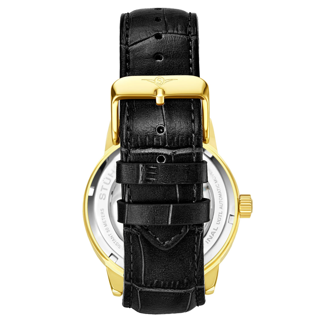 Legacy Black/Leather/Silver Dial/Gold Case | Silver Dial