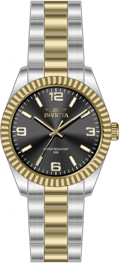 Specialty Black Dial / Two-Tone Silver-Gold Stainless Steel Bracelet Black Dial