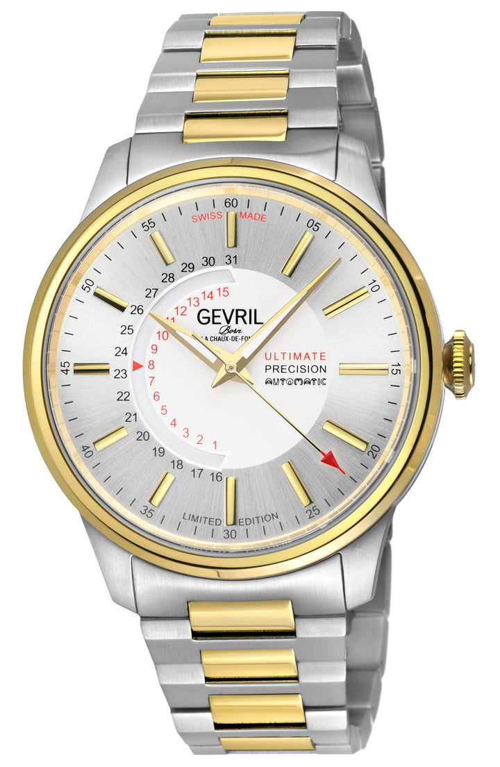 Guggenheim Sellita SW 220 Custom date wheel, SS Case, White dial, SS Bracelet | 