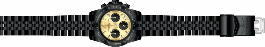 Speedway Chronograph Gold-Black Two-Tone Dial / Black Stainless Steel Bracelet G