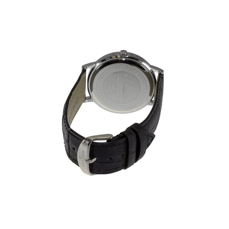 Lexington Series black band/silver | White Dial