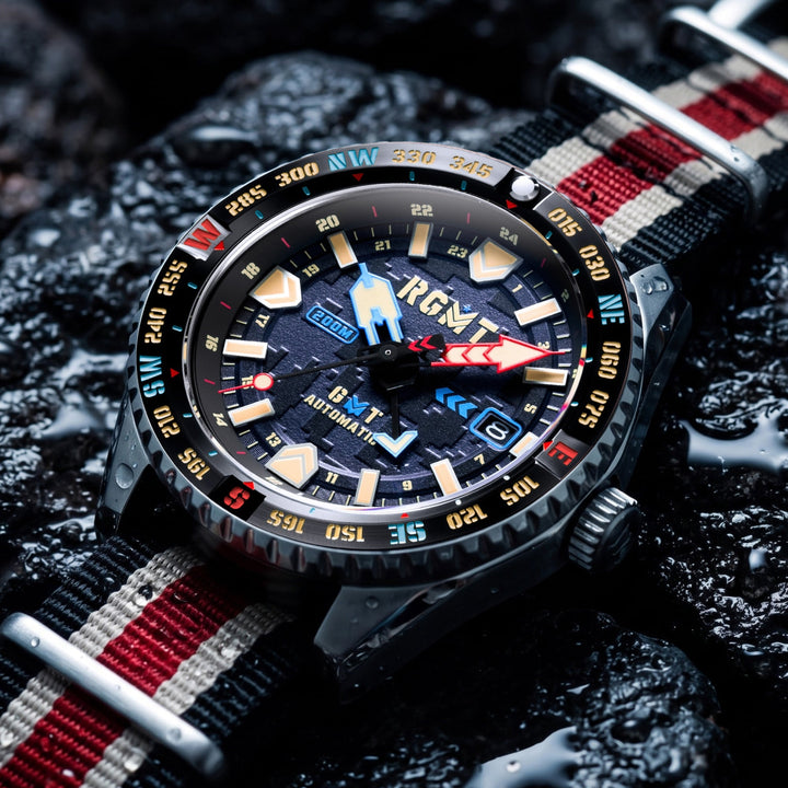 Dragoon GMT Automatic Multicolor Dial / Multicolor Nylon Strap Multi-Color Dial