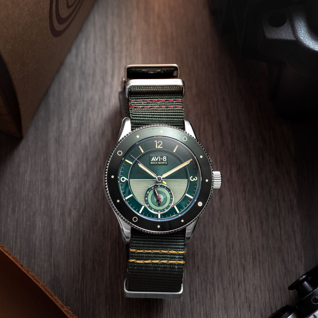 Airmaster Sector Meca-Quartz Green / Nylon | Green Dial
