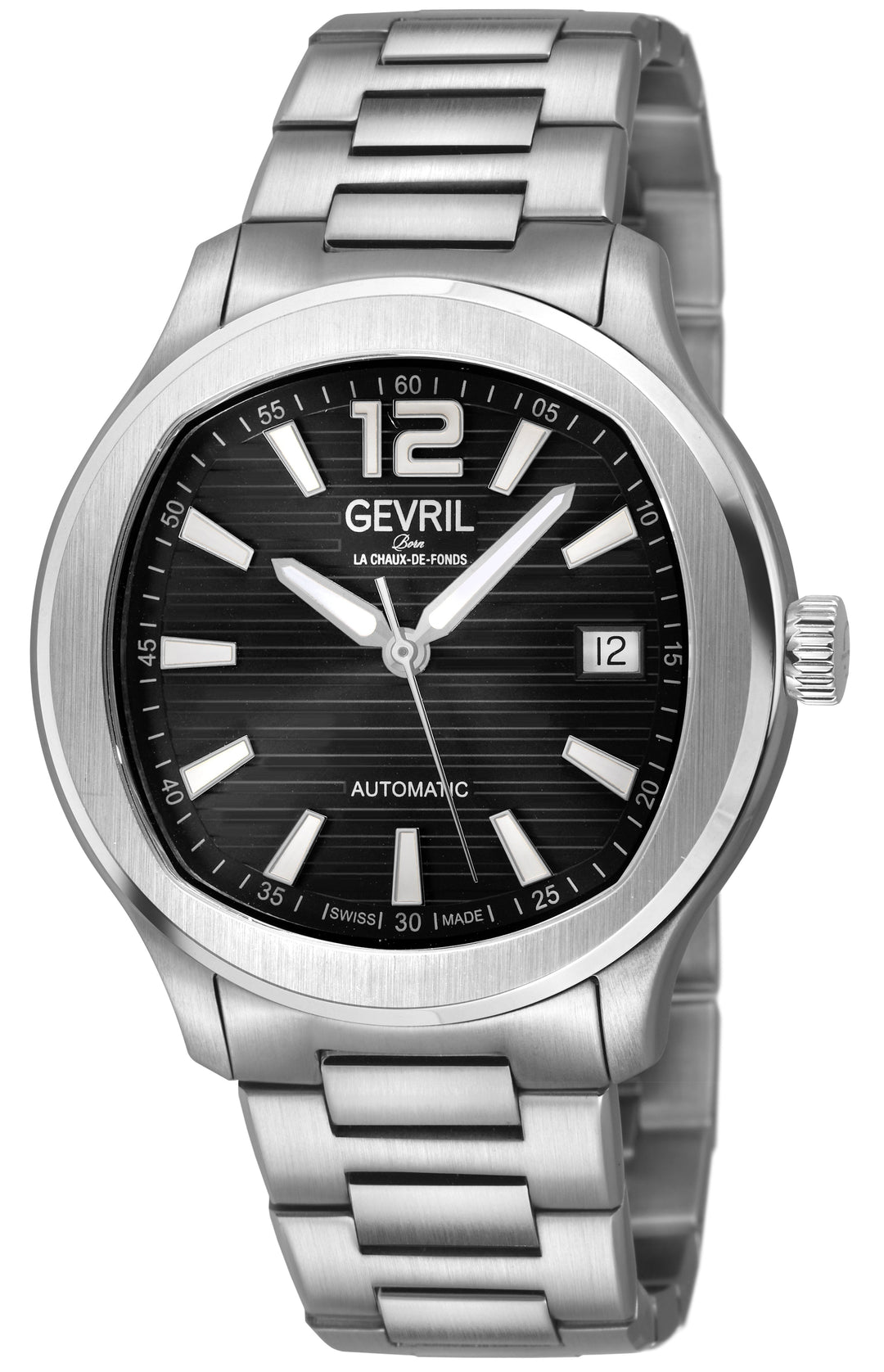 Stuyvesant Swiss Automatic, 316L Stainless Steel Case, White Dial, 316L Stainles