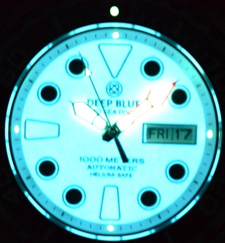 Pro Sea Diver II 44mm  White dial Blue Full  Lume White Dial